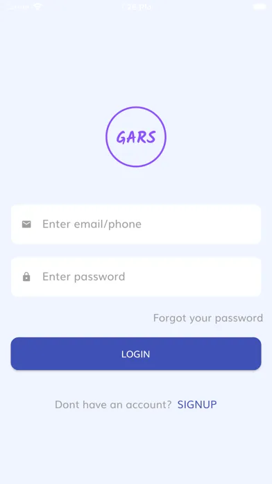 GARS app Screenshots