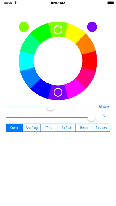 Tangkapan layar ColorWheelFree