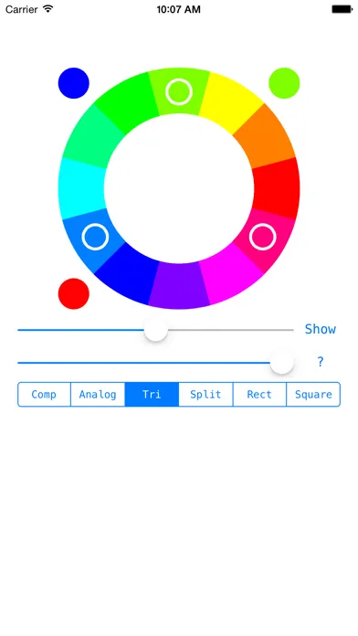Tangkapan layar ColorWheelFree