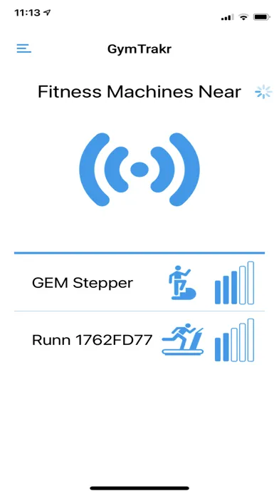 ภาพหน้าจอของ GymTrakr
