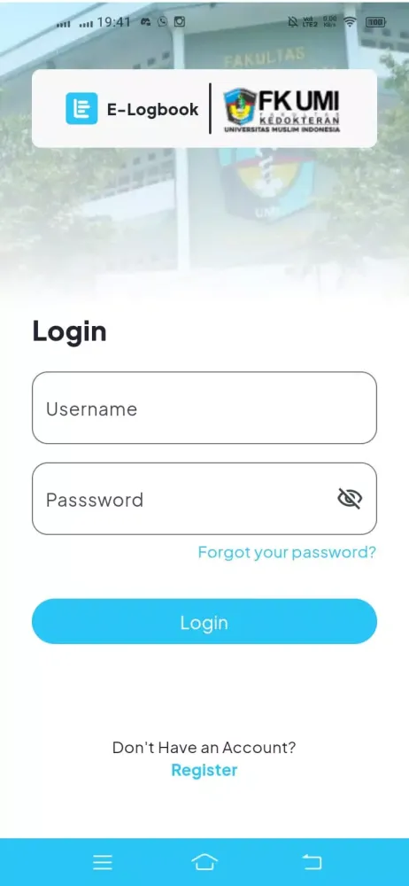E-Logbook スクリーンショット
