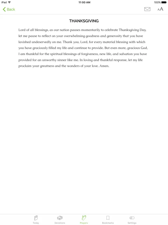 Tangkapan layar Meditations Daily Devotional iPad 
