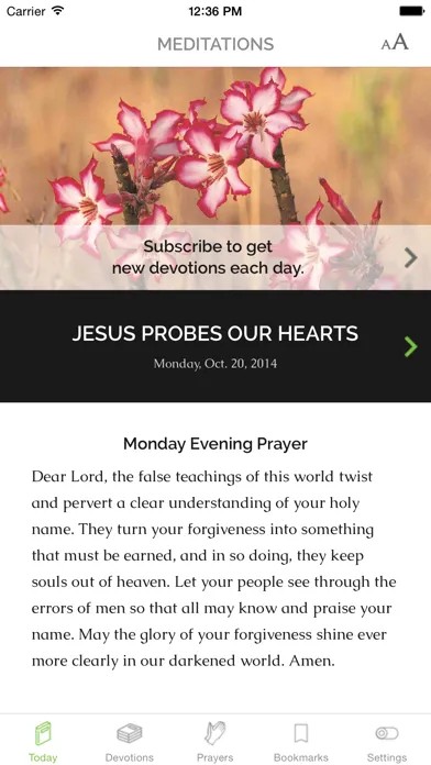 Tangkapan layar Meditations Daily Devotional