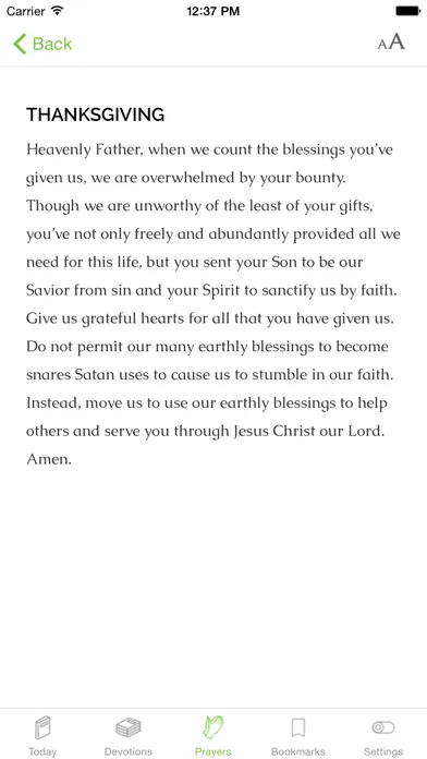 Tangkapan layar Meditations Daily Devotional