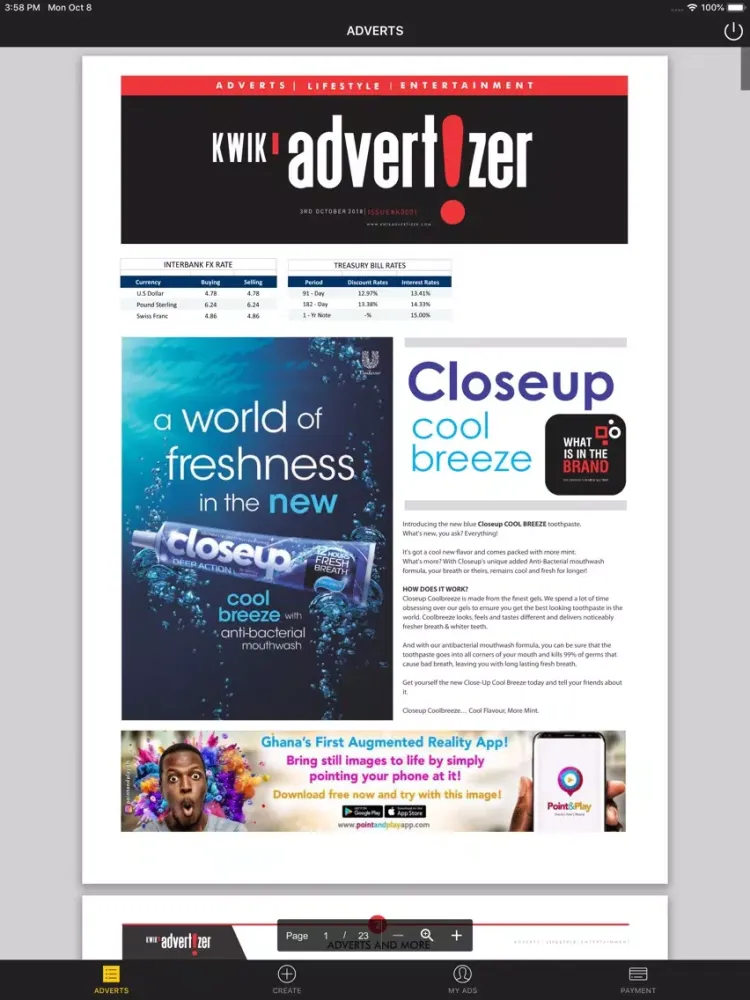 Kwik Advertizer iPad  Screenshots