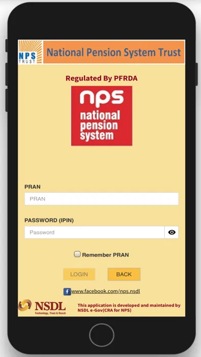 NPS by Protean (NSDL e-Gov) スクリーンショット