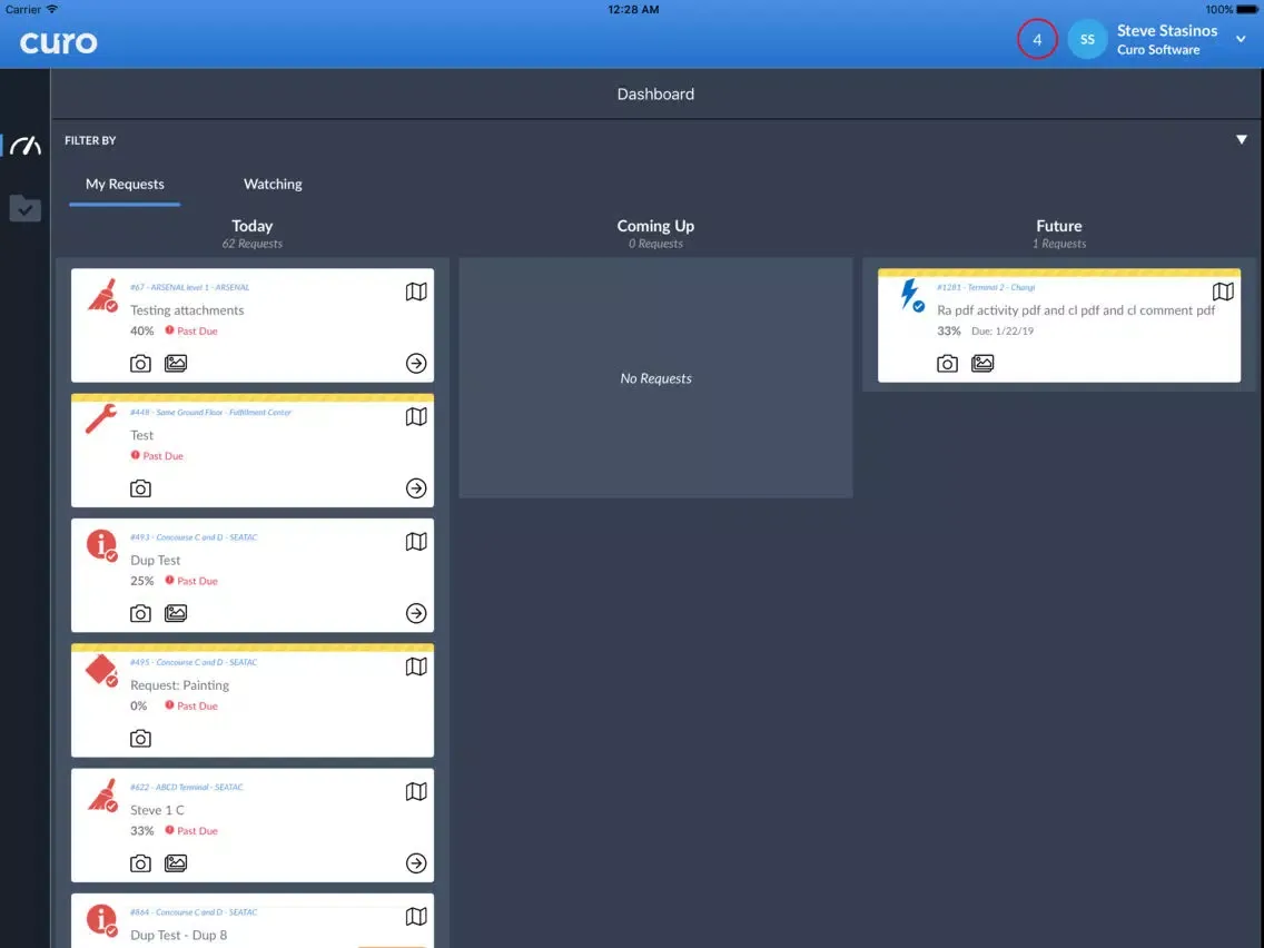 Capturas de tela do Curo: Facility & Property Mgmt iPad 