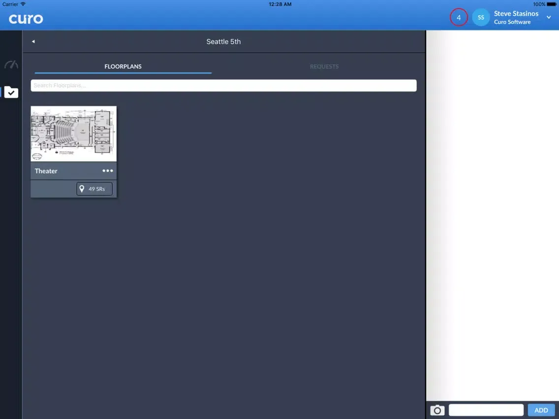 Capturas de tela do Curo: Facility & Property Mgmt iPad 