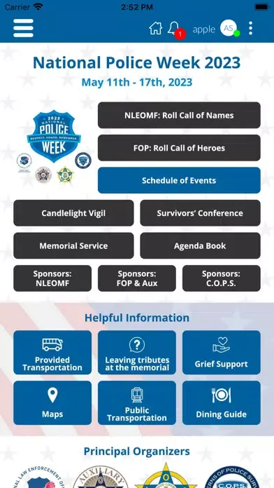 Tangkapan layar National Police Week 2023