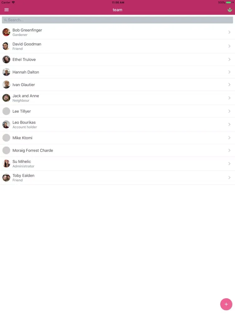 CareTeam iPad  स्क्रीनशॉट
