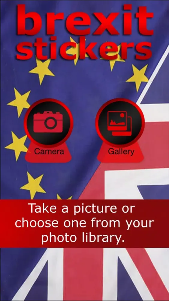 Ảnh chụp màn hình của Brexit Stickers - Are EU In or Out?