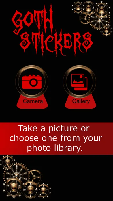 Zrzuty ekranu Goth Stickers