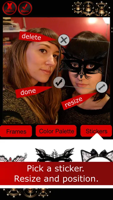 Zrzuty ekranu Goth Stickers