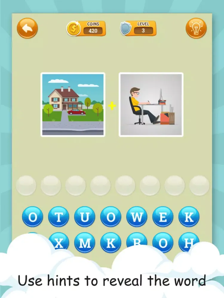 2 Pics 1 Word - Match Two Pics iPad  Screenshots