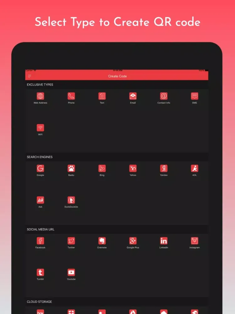 QR Barcode Scanner & Generator iPad  Screenshots