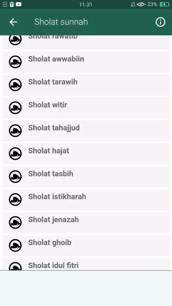 Sholat Sunnah lengkap Screenshots
