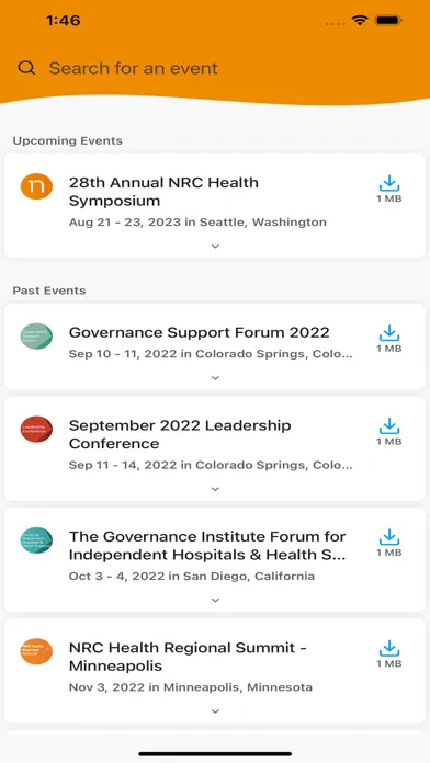 NRC Health Events应用截图