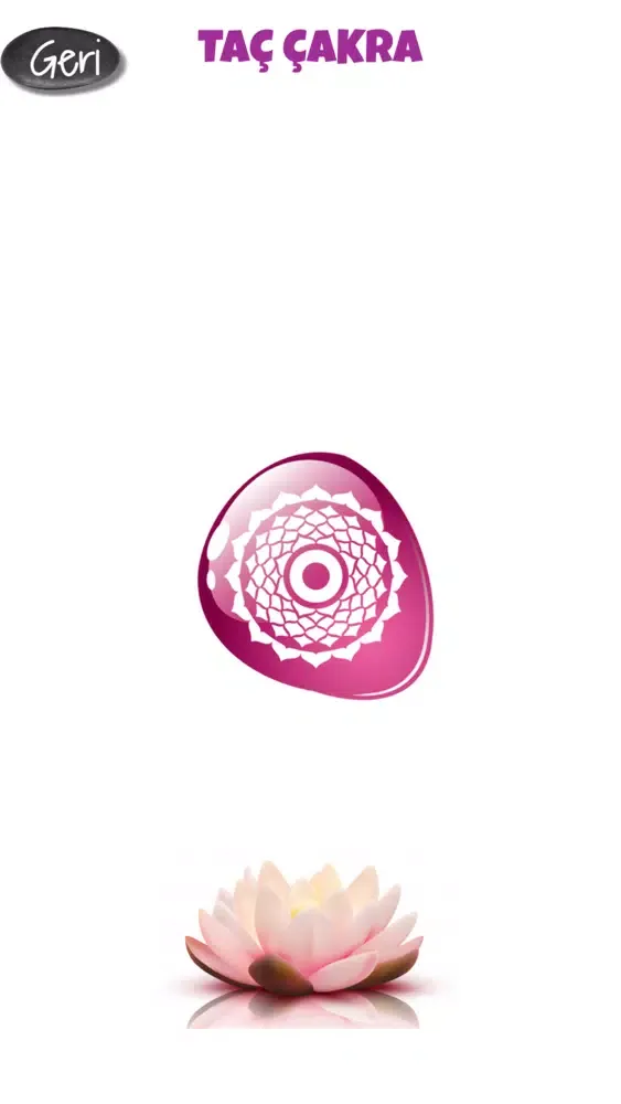Tangkapan skrin Lotus Çakra - Reiki