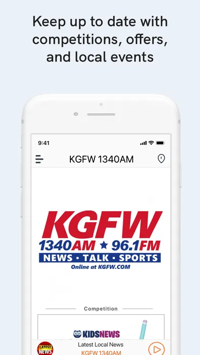 KGFW 1340AM 스크린샷