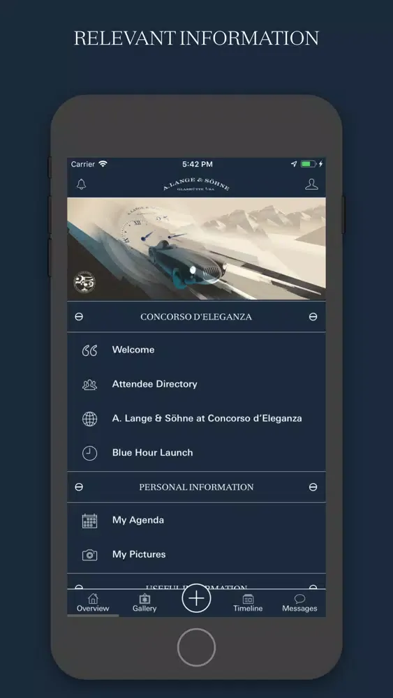 Zrzuty ekranu ALS Event App