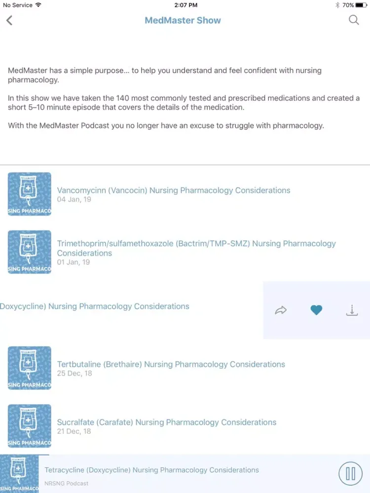 NURSING.com Radio iPad  Screenshots