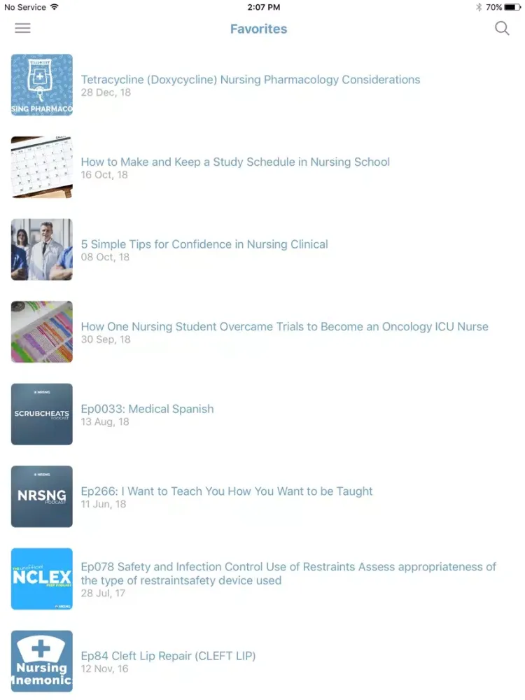 NURSING.com Radio iPad  Screenshots