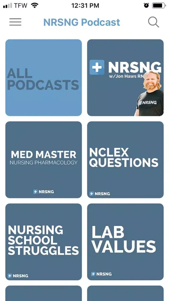 NURSING.com Radio Screenshots