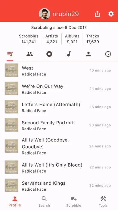 Finale for Last.fm سکرین شاٹس