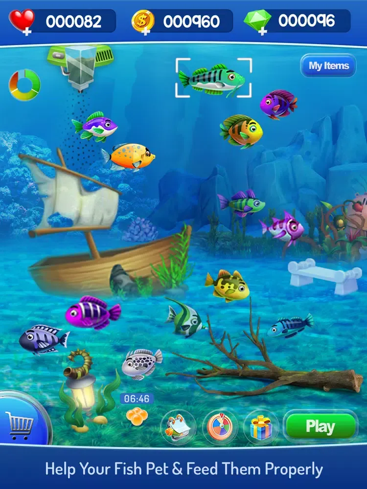 Fish Aquarium Bubble World iPad  Ekran Görüntüleri