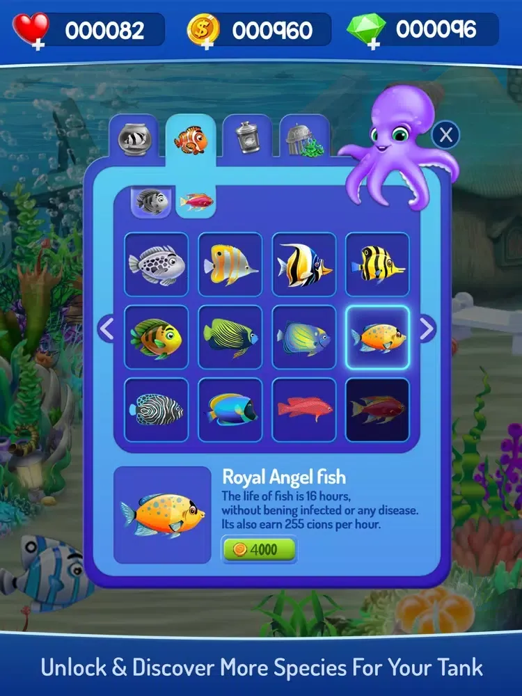 Fish Aquarium Bubble World iPad  Ekran Görüntüleri