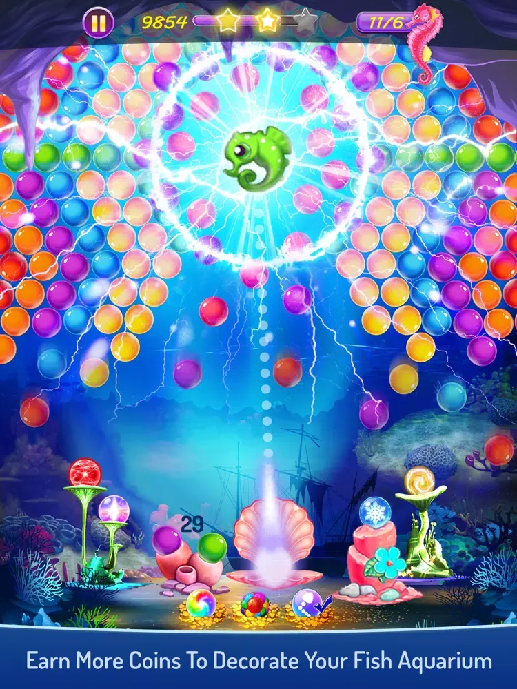 Fish Aquarium Bubble World iPad  Ekran Görüntüleri
