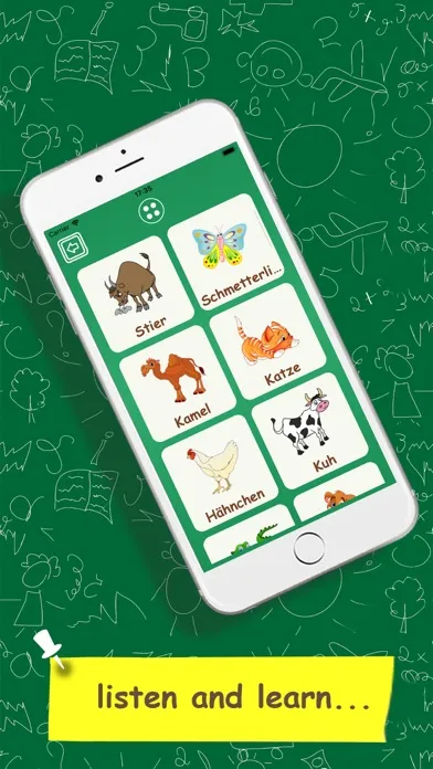 ภาพหน้าจอของ Learn German Vocabulary - Kids