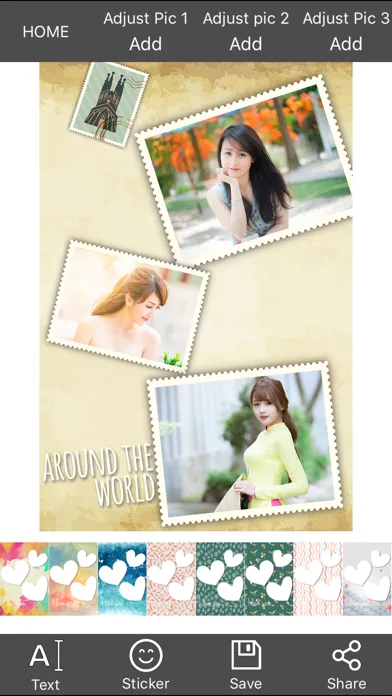 Capturas de tela do Lovely Photo Frames