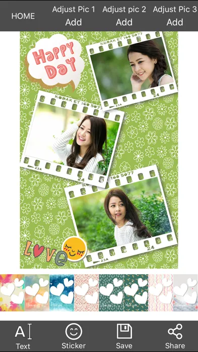 Capturas de tela do Lovely Photo Frames