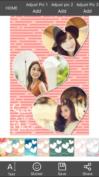 Capturas de tela do Lovely Photo Frames