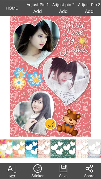 Capturas de tela do Lovely Photo Frames