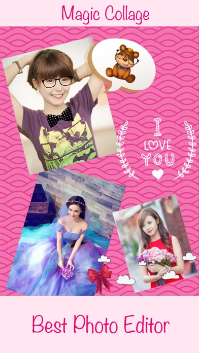 The Best Photo Collage Frames - Photo Art Studio - Pic Frame Editor Magic Collage 스크린샷