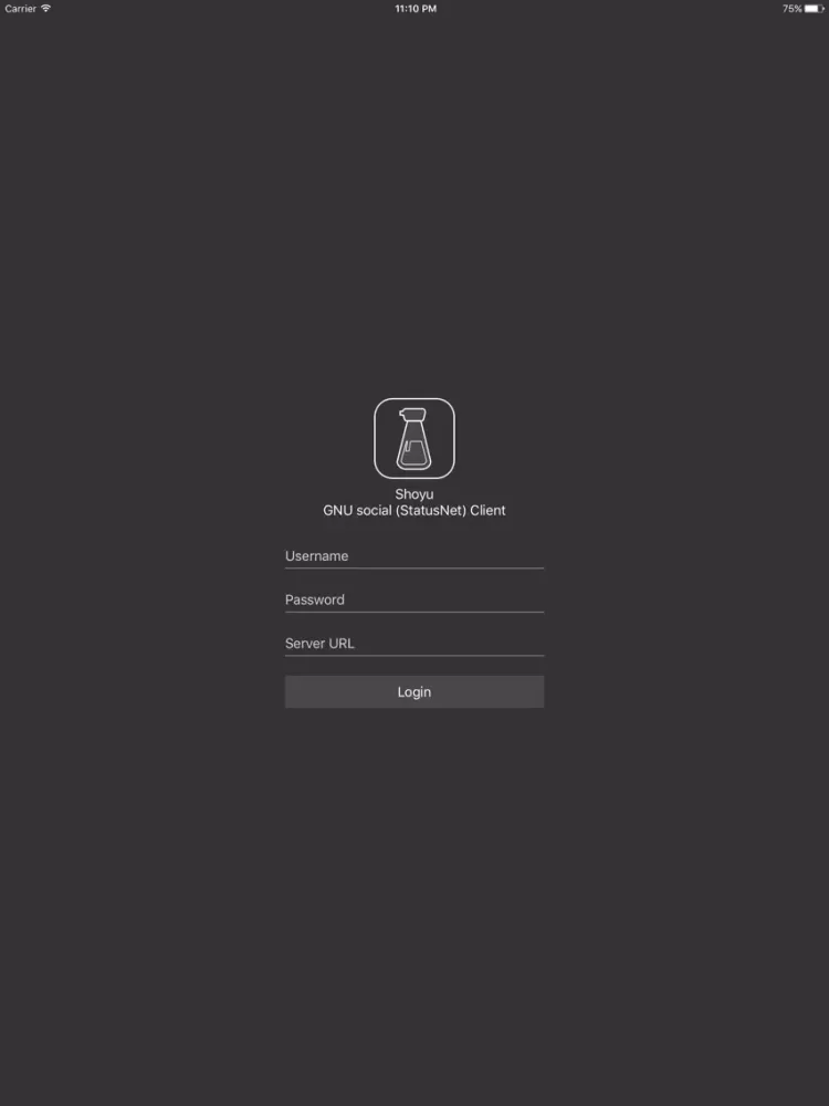 ภาพหน้าจอของ Shoyu - StatusNet/GNUSocial iPad 
