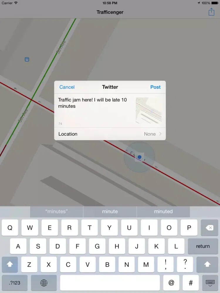 Trafficenger iPad  سکرین شاٹس