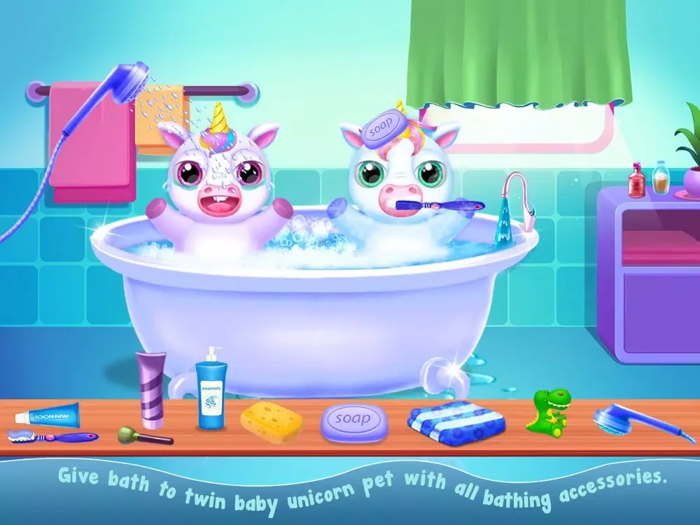 Twin Baby Unicorn Daycare iPad 应用截图