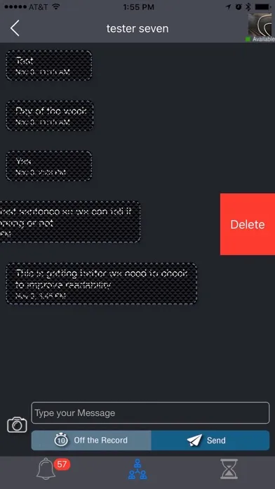 Off Record Chat 스크린샷