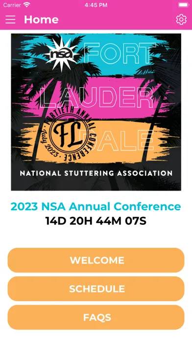 Tangkapan skrin NSA Conference Guide