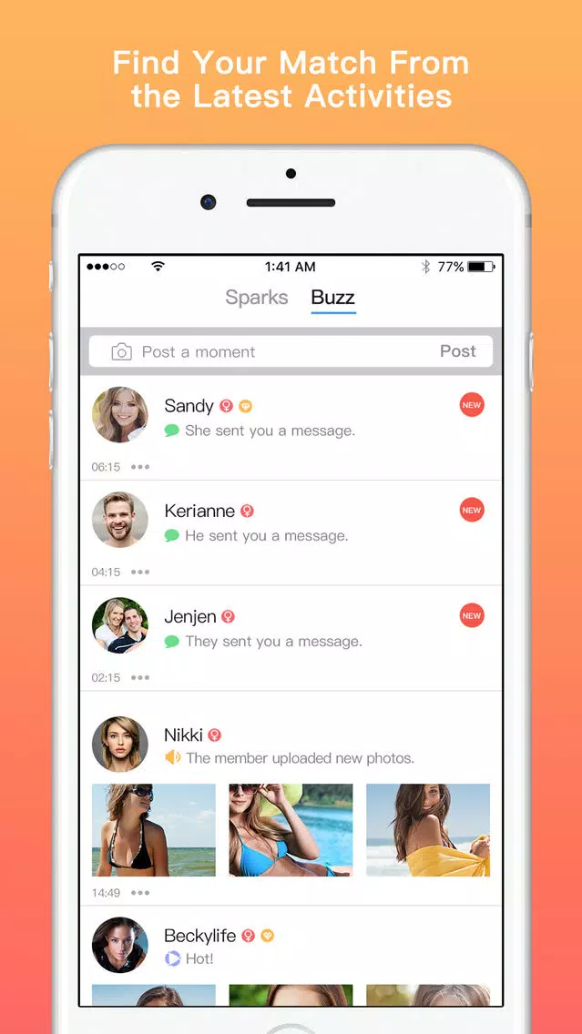 FWB & Discreet NSA Hook Up APP Screenshots