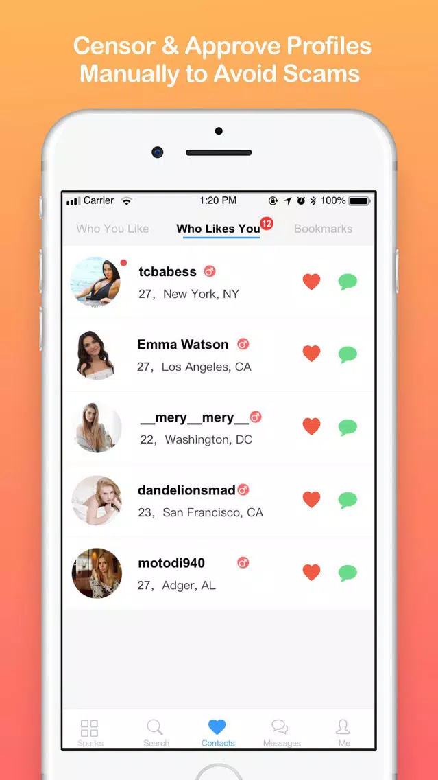 FWB & Discreet NSA Hook Up APP Screenshots