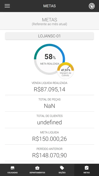 Capturas de tela do CM Enterprise