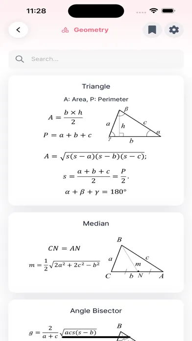 Скриншоты Maths Formulas Lite