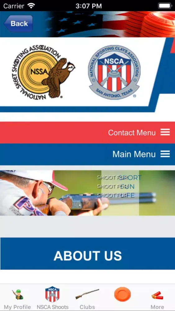 ภาพหน้าจอของ NSCA