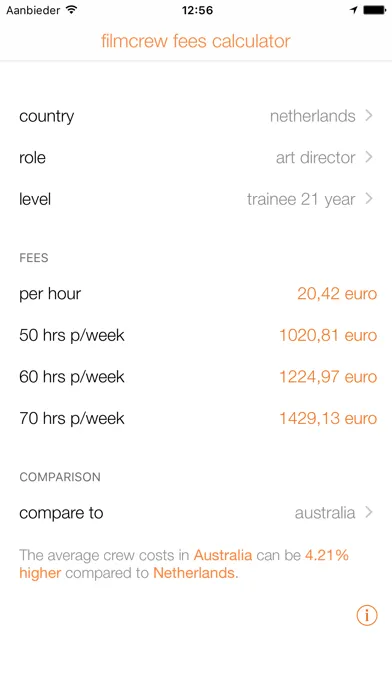 film crew fees Screenshots