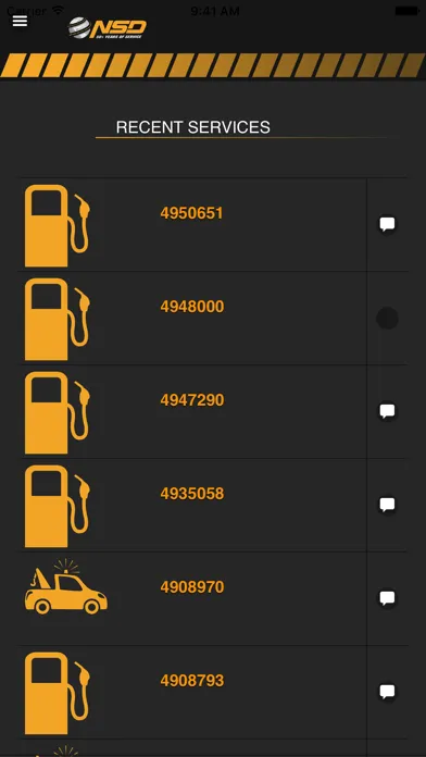 Tangkapan layar NSD Roadside Assistance
