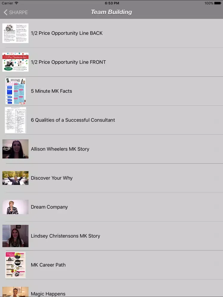 Screenshot di SHARPE AREA app iPad 